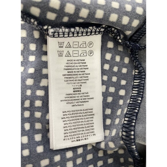 Michael Michael Kors Shift Dress Size Small Long Sleeve Geometric Black White - Picture 6 of 11